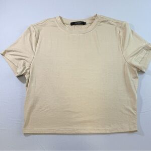 TECREW Women’s Khaki Cropped Tee‎
